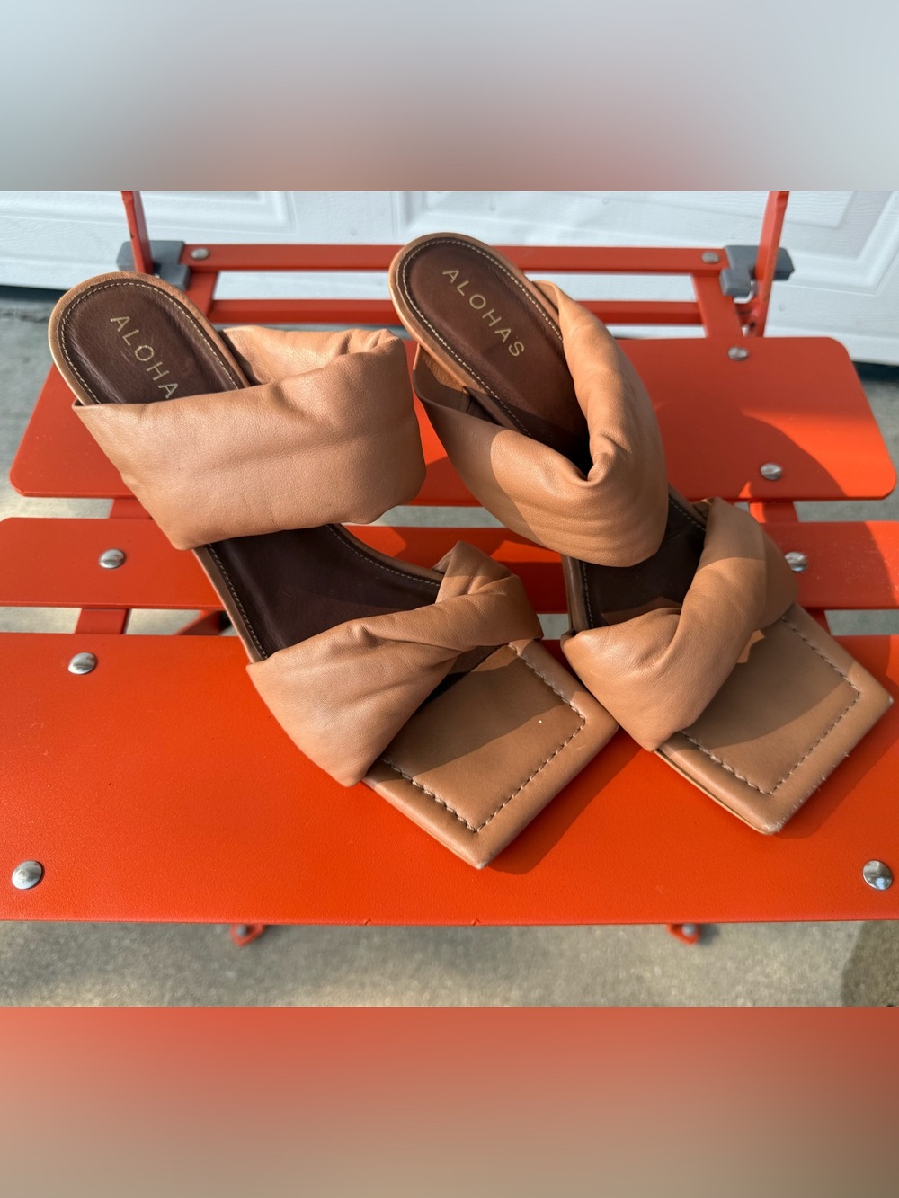 ALOHAS twist strap mule sandals